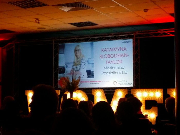 Katarzyna Slobodzian Taylor Gloucestershire International Businesswoman of the Year 2016